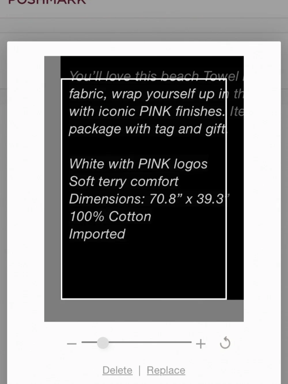 Love Pink Soft Terry Towel 71”x39” NEW